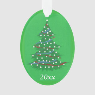 Red White Blue Patriotic Christmas Tree Ornaments Ornament