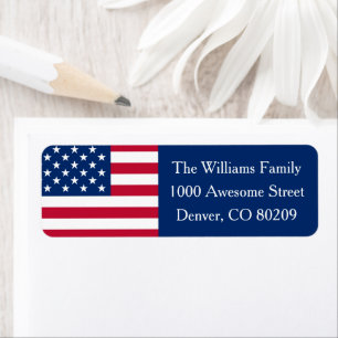 Red White Blue Patriotic Country USA Flag