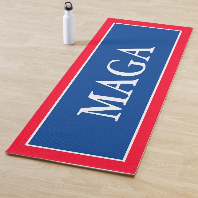 Red White & Blue Patriotic MAGA Yoga Mat Yogamatte (Beispiel)