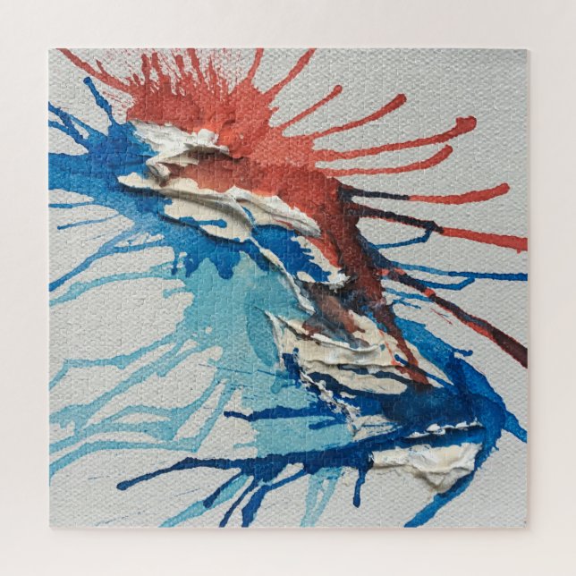 Red White & Blue-Puzzle Puzzle (Vertikal)