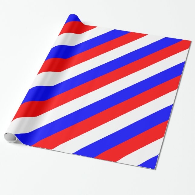 Red White Blue - Russland-Flagge Geschenkpapier (Ungerollt)