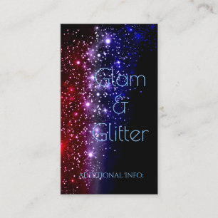 Red White & Blue Sparkard Business Card 2 Visitenkarte