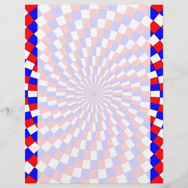 Red White Blue Spiral von Kenneth Yoncich (Vorderseite)