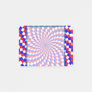 Red White Blue Spiral von Kenneth Yoncich Post-it Klebezettel