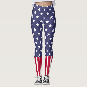 Red White Blue Stars Streifen USA Flagge cooler Sp Leggings
