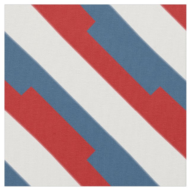Red White Blue Strip Stoff (Nahaufnahme)