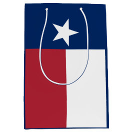 Red White Blue Texas Flag Mittlere Geschenktüte