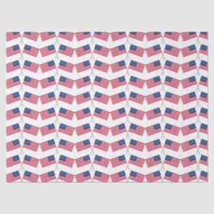 Red White Blue USA Flaggen 4. Juli Seidenpapier