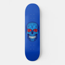 Red White Blue USA Zombie Skateboard
