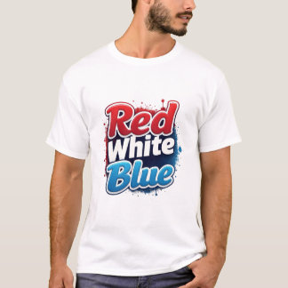 Red White Blue zitiert das Design von T - Shirt