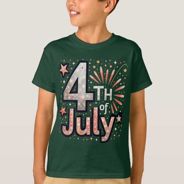 Red, White & Bold: Patriotic Print Collection T-Shirt (Vorderseite)