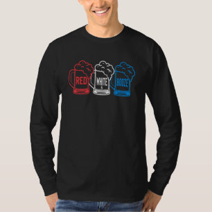 Red White Booze American Vater Beer T-Shirt