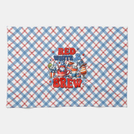 Red White & Brew Geschirrtuch