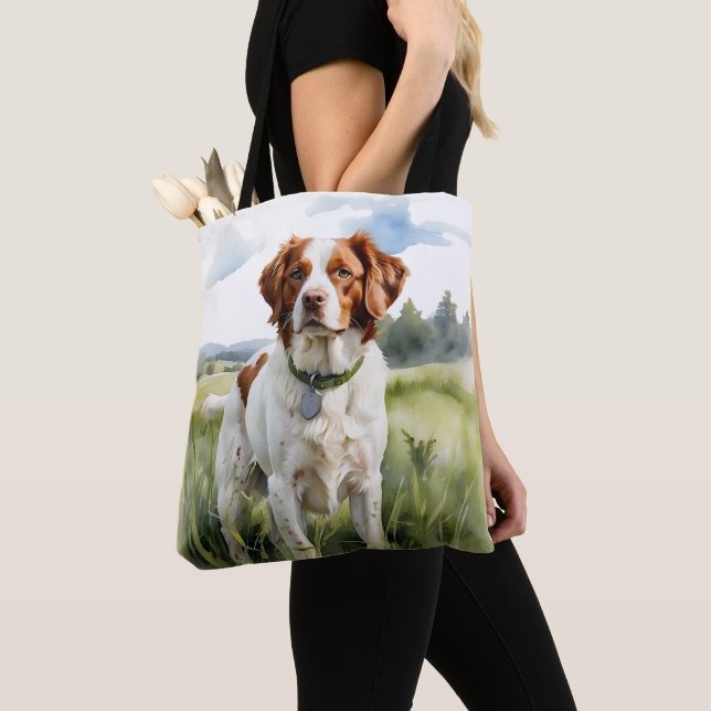 RED & WHITE BRITTANY SPANIEL DOG (Von Nahem)