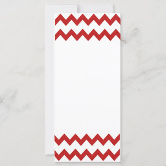 Red White Chevrons Rack Card