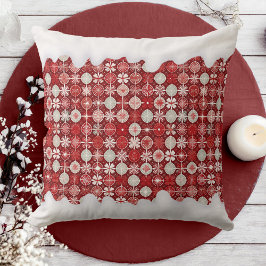 Red White Christmas Candy Pattern#13 ID1009 Kissen
