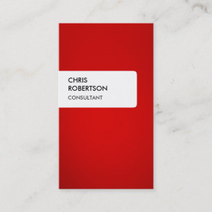 Red White Colorful Creative Charming Business Card Visitenkarte