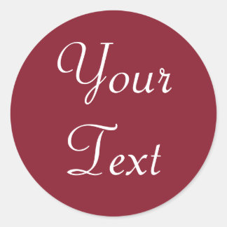 Red & White Custom Wedding Stickers oder Gift Tags