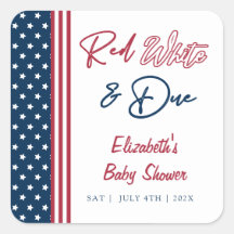 Red White & Due 4. Juli Babydusche