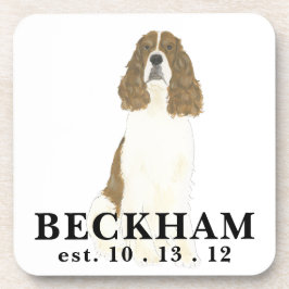 Red & White English Springer Spaniel Getränkeuntersetzer