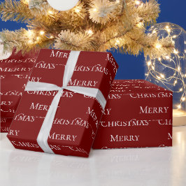 Red White Frohe Weihnachtsangebot Geschenkpapier