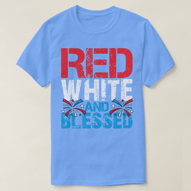 Red White gesegnet T-Shirt (Design vorne)