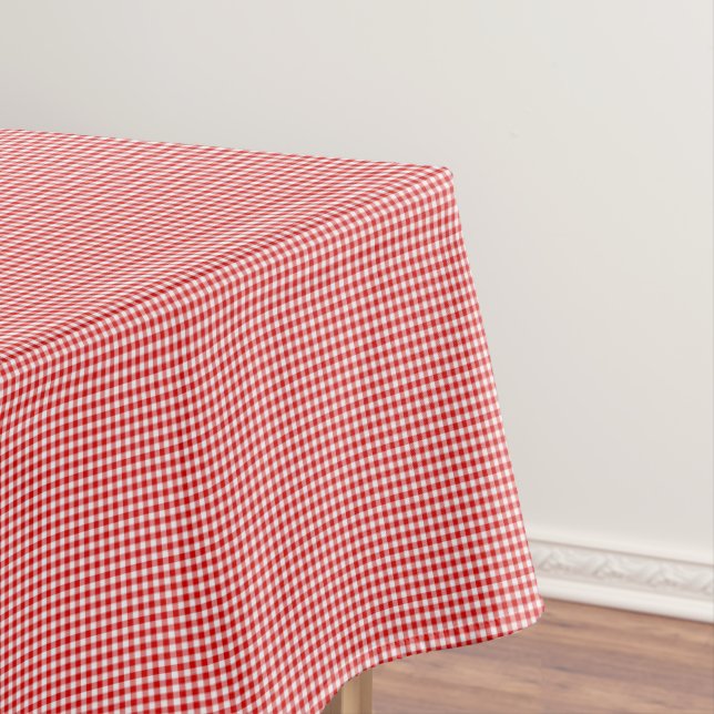 Red-White Gingham-52 x 70 COTTON TABLE CLOTH Tischdecke (Beispiel)