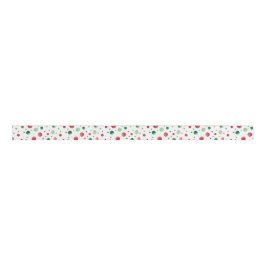 Red White Green Dots Christmas Ripsband