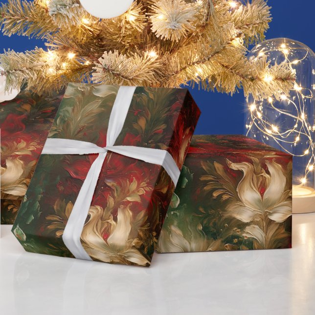 Red White Green Geschenkpapier (Feiertage)