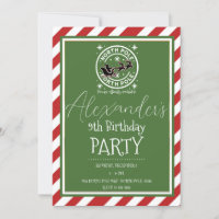 Red White Green North Pole Holiday Birthday Party