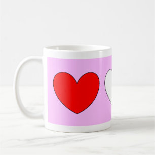 Red White Hearts Valentinstag 4Derek Tasse