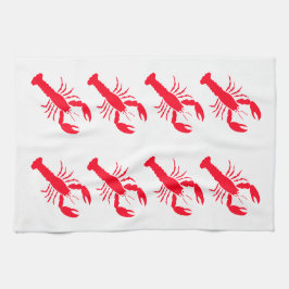 Red White Hummer Seafood 4Nicholas Geschirrtuch