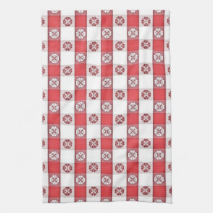 Red White Italian Tablecloge Prince Napkin Geschirrtuch