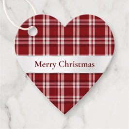 Red White Kariert Geschenkanhänger
