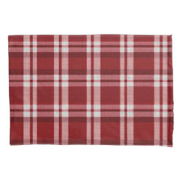 Red White Kariert Kissenbezug
