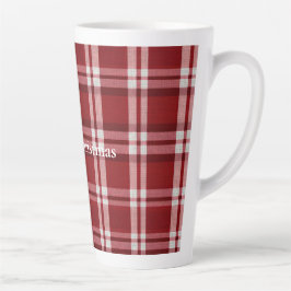 Red White Kariert Milchtasse