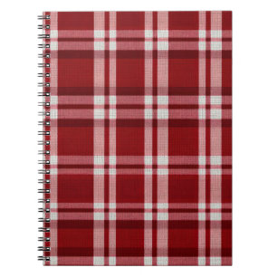 Red White Kariert Notizblock