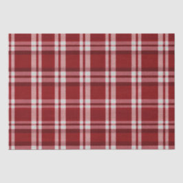 Red White Kariert Seidenpapier