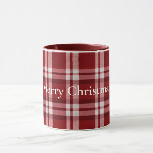 Red White Kariert Tasse