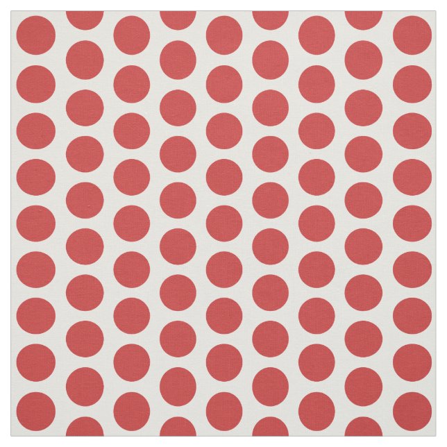 Red White Mini Polka Dots Fabric Stoff (Muster)