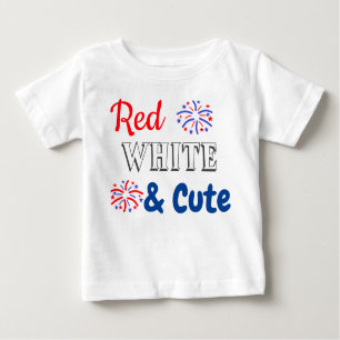 Red White & Niedlich 4. Juli Baby T-shirt