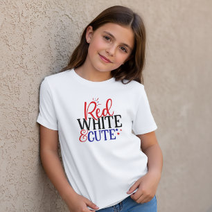 Red White Niedlich 4. Juli T - Shirt für Kinder