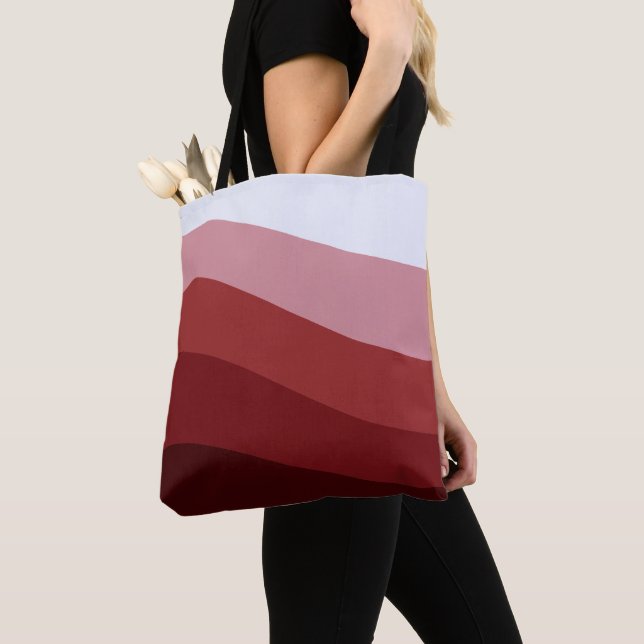 Red White Ombre Wave Muster (Von Nahem)