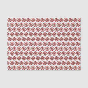 Red White Peppermint Swirl Mint Candy Weihnachten Seidenpapier
