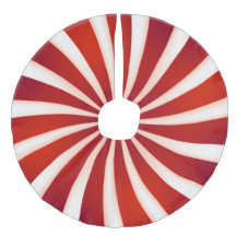 Red White Peppermint Swirl Weihnachtsbaumrock