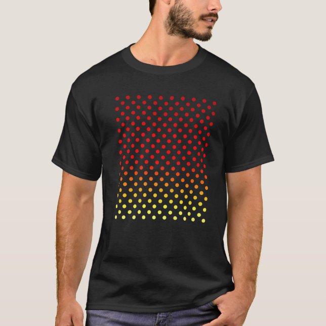 Red White Polka Dot Ladybird Geschenk Pattern Polk T-Shirt (Vorderseite)