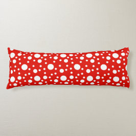 Red White Polka Dots Spot Seitenschläferkissen