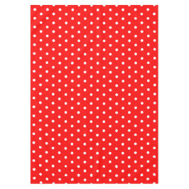 Red White Polka Dots Tischdecke