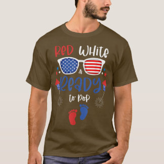 Red White & Ready to Pop 4. Juli Schwangerschaft A T-Shirt