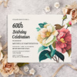 Red White Roses Women's 60. Geburtstag Einladungspostkarte<br><div class="desc">Schöne rot-weiße Rose Frauen 60. Geburtstagsfeier Einladung Postcard. Text ist vollständig anpassbar,  sodass diese Karte für jedes Alter entworfen werden kann. Kontaktieren Sie uns für Hilfe bei der Anpassung oder der Anpassung von Produkten.</div>